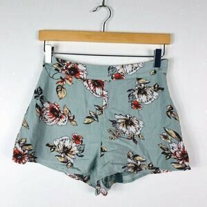 Onetheland Sz Small Green Floral Shorts